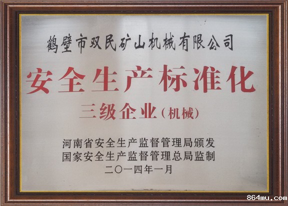 安全生产标准化三级企业